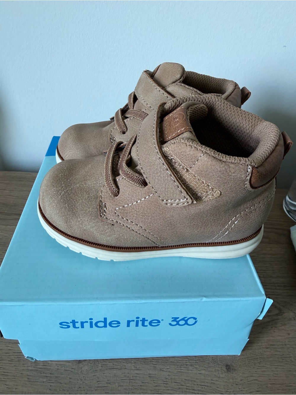 Stride Rite Brown Kids Suede Ankle Boots